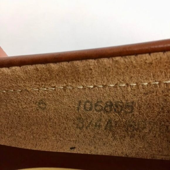 Vintage Lady Bostonian Womens Brown Leather Loafers Silver Buckle Detail size 6 - Picture 16 of 16